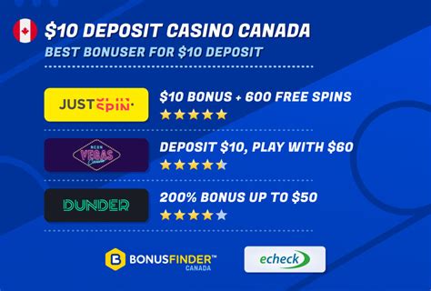 $10 Deposit Casino Bonus