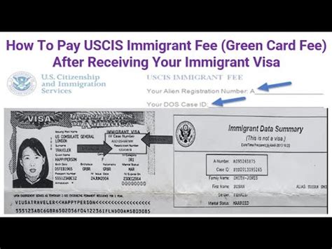 $165 Immigrant Visa Fee