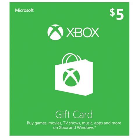 $5 Xbox Gift Card