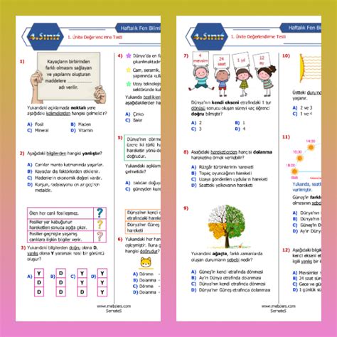 Üçüncü sınıf fen bilimleri testi