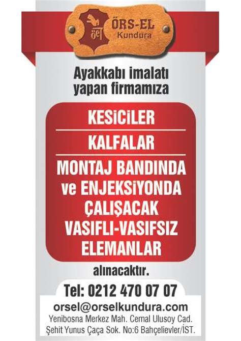 Ümraniye çeşitli is ilanları