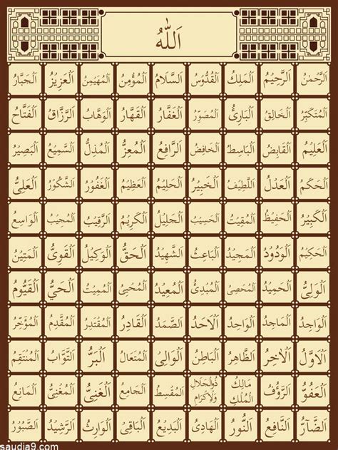 أسماء الله الحسي pdf