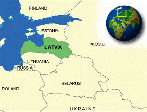 أين تقع جمهورية لاتفيا