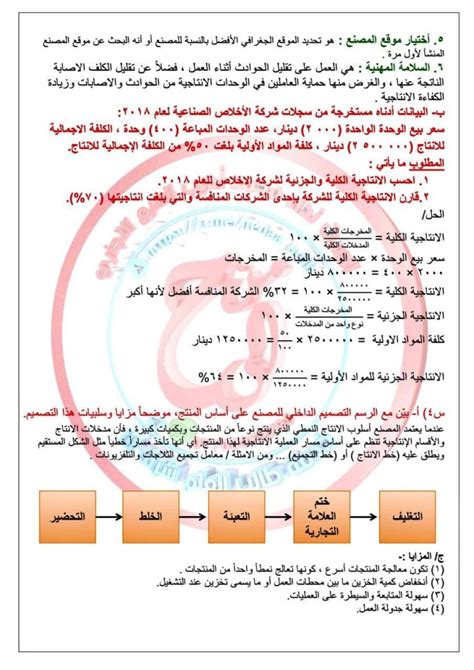 اداره الانتاج لكلية تجاره شرح عربي pdf