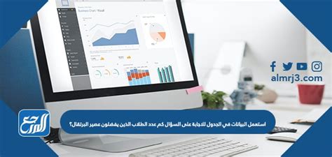 استعمل البيانات في الجدول للاجابة على السؤال كم عدد الطلاب الذين يفضلون عصير البرتقال