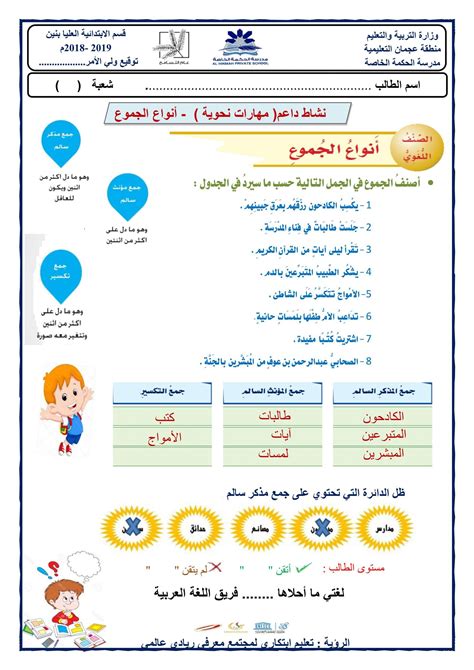 الجموع ومفرداتها في اللغة العربية pdf