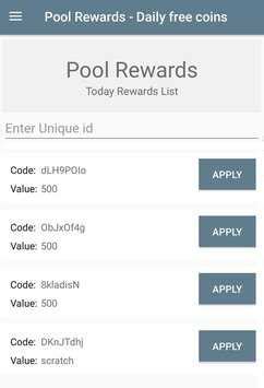 تحميل برنامج pool rewards daily free coins