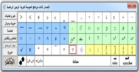 تحميل جميع الرموز الرياضية