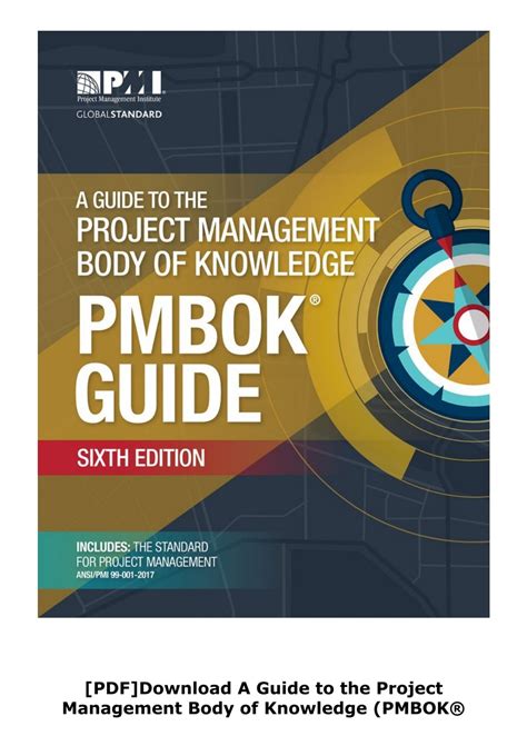 تحميل كتاب ال pmbok6th edition pdf