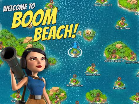 تحميل لعبة boom beach mod apk
