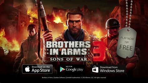 تحميل لعبة brothers in arms للاندرويد مهكرة اخر اصدار