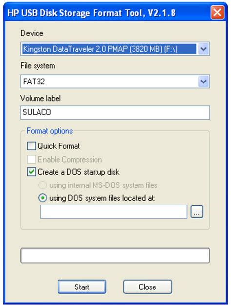 تحميل hp usb disk storage format tool