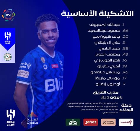 تشكيلة مباراة الهلال و الفتح اليوم في الدوري السعودي