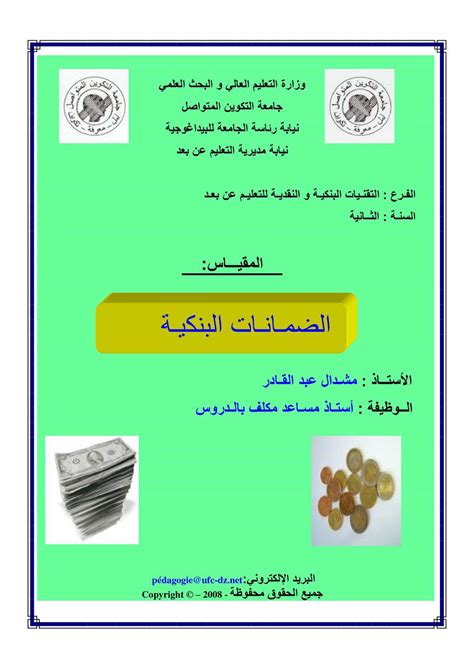تعليمات وزارة المالية بشان الضمانات البنكية pdf