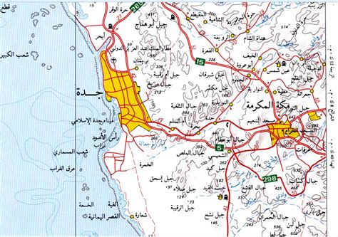 خريطة منطقة مكة