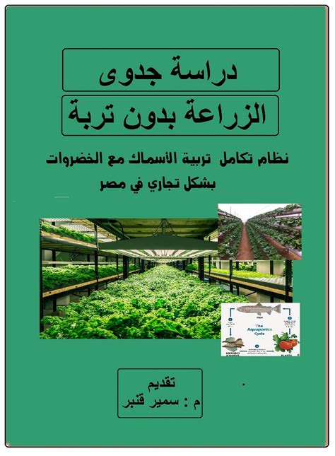 دراسة جدوى الزراعة بدون تربة pdf