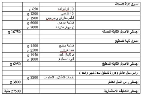 دراسة جدوى لمطعم pdf