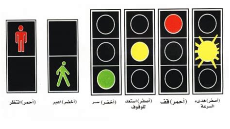دلالات ألوان إشارات المرور