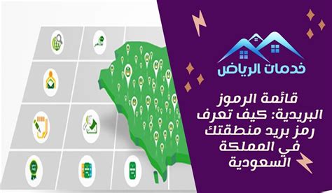 قائمة الرموز البريدية لجميع مدن السعودية