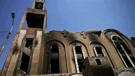 كم  يقدر عدد الضحايا و المصابين  في حريق كنيسة أبو سيفين