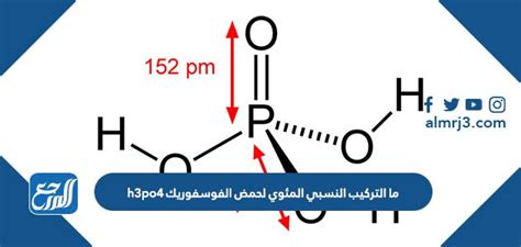 ما التركيب النسبي المئوي لحمض الفوسفوريك h3po4