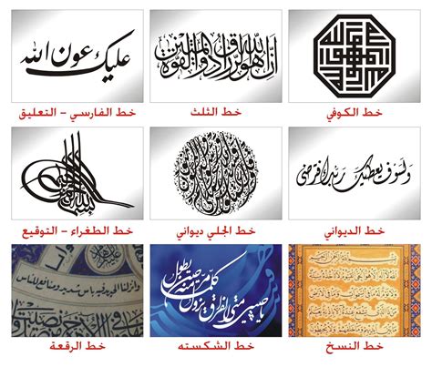 ما هي أنواع الخطوط العربية
