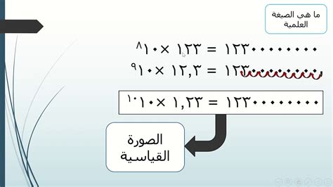 ما هي الصيغة العلمية وَالصيغة القياسية