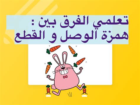 معلومات عن همزة الوصل والقطع