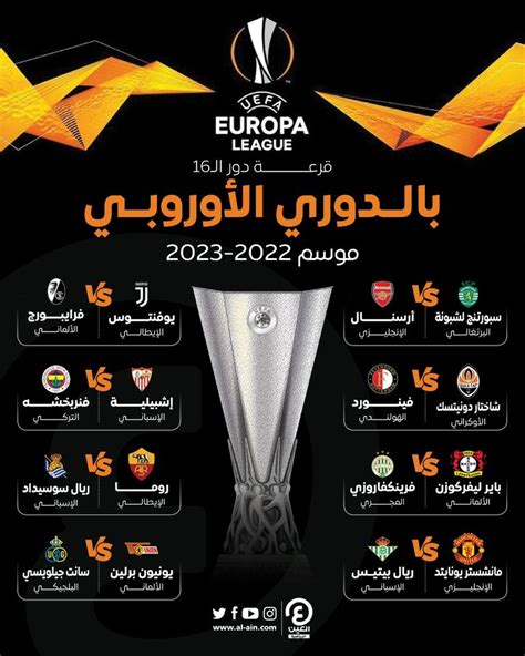 نتائج قرعة الدوري الاوروبي 2023   جدول مباريات دور ال16 من الدوري الأوروبي، لقد تمت مراسم قرعة الدوري الأوروبي للعام 20222023 يوم ال