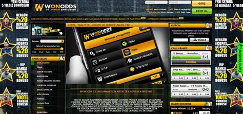 ﻿Bahis yaparak para kazanmak: Wonodds   Wonodds Giriş