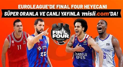 ﻿Euroleague final four bahis oranları: Basketbol   Euroleague Final Four 2021 ŞAMPYON ANADOLU