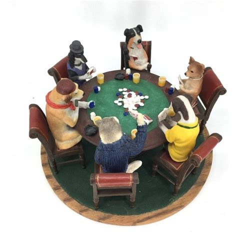 ﻿Poker oynayan köpekler biblo: Hayvanlar Alemi Bibloları