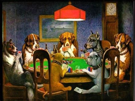 ﻿Poker oynayan köpekler puzzle: Köpeklerin kültürel tasvirleri
