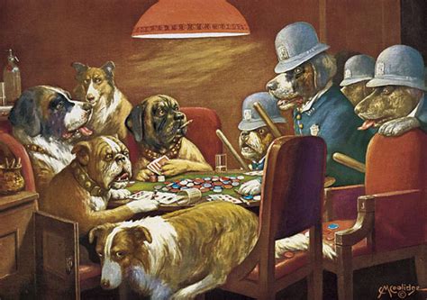 ﻿Poker oynayan köpekler puzzle: Poker oynayan köpekler   benhayattayken