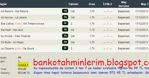 ﻿Tüm lig istatistikleri bahisçi: Banko Maçlar   iddaa Tahminleri   Banko Kuponlar Bankobul