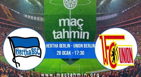 ﻿Tek maç bahis: Union Berlin Hertha Berlin Bahis Tahmini