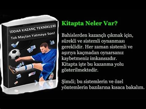 ﻿bahis kazanç teknikleri: ddaa kazanç teknikleri kitabı( tek maçtan yatmaya son)