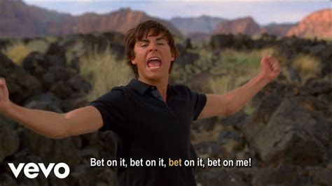 ﻿bet on it sözleri: high school musical   bet on it şarkı sözleri şiirler