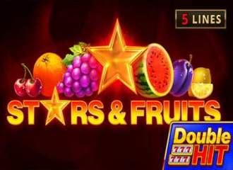  Étoiles et fruits : machine à sous Double Hit