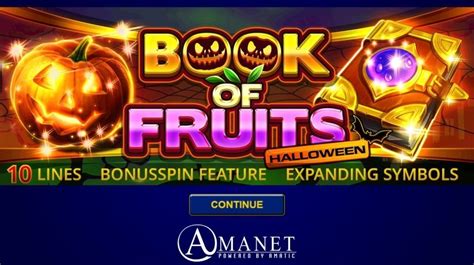  Book of Fruits Halloween slotu