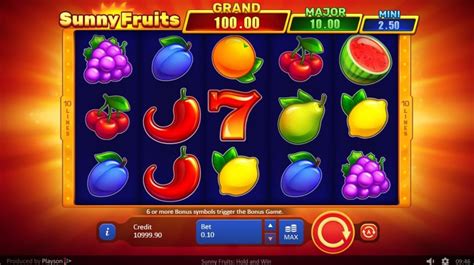  Sunny Fruits: Mantén y gana la tragamonedas