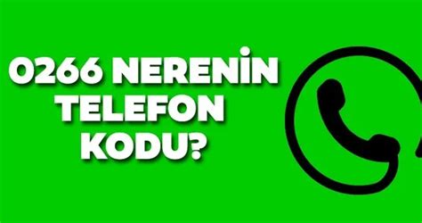 0266 280 nerenin kodu