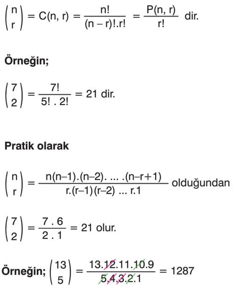 10 sınıf kombinasyon çözümlü sorular