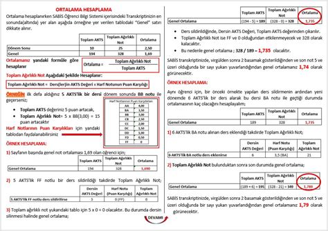 10 sınıf not ortalaması