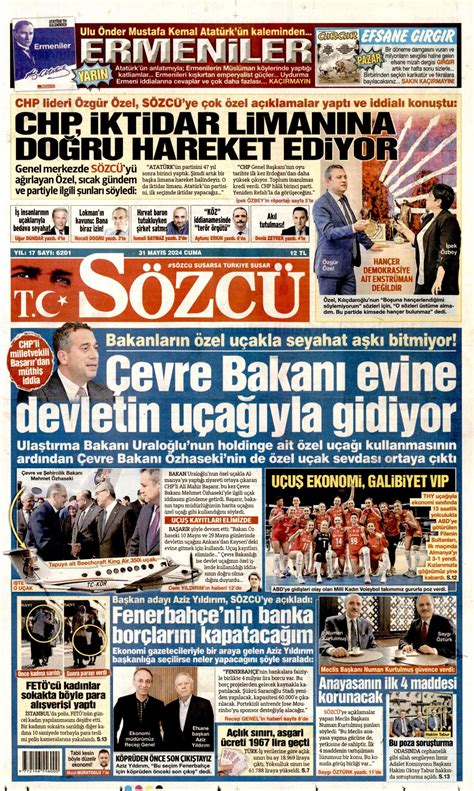 2 mayıs sözcü gazetesi