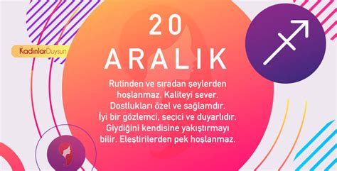 20 aralık hangi burç