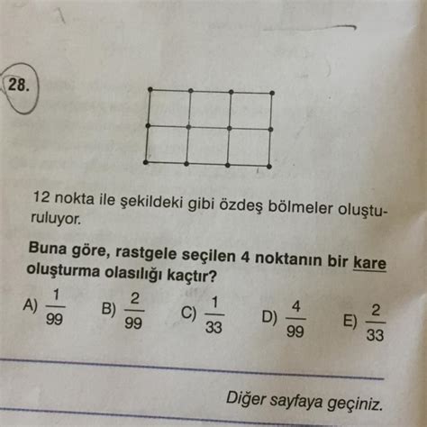 2019 ayt olasılık sorusu