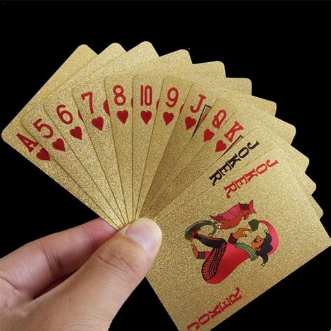 24k Gold Poker Cards