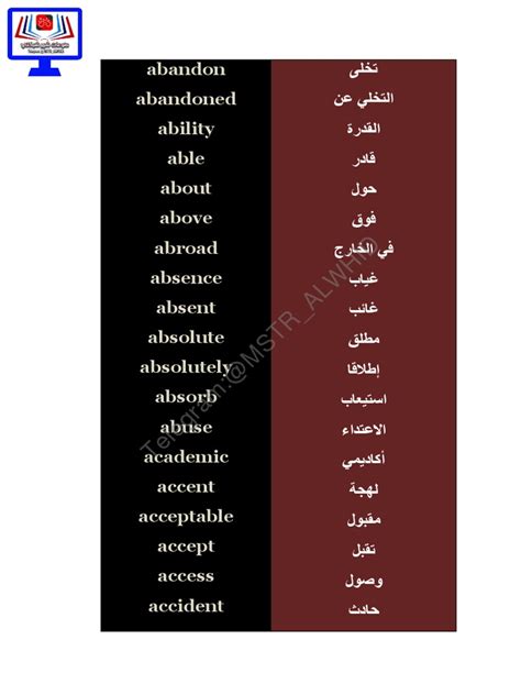 3000 كلمة انجليزية pdf احمد صوفى حسن