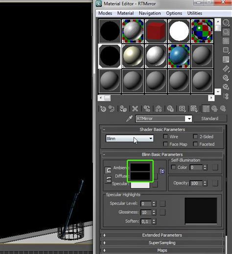 3ds Max Material Editor Settings